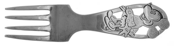 Mickey Mouse (Sterling) Fork-Baby