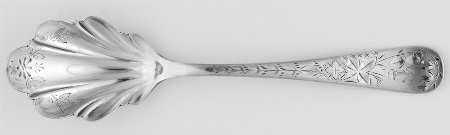 INS514 (Silverplate) Spoon-Sugar Shell/Bright Cut