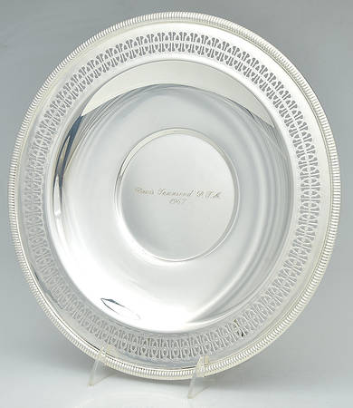 4372G (Silverlate, Hollowware) 12" Pierced Round Tray