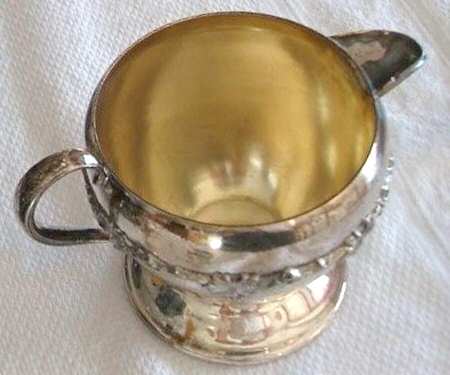 1054 (Silverplate, Hollowware) Silverplate Mini Creamer
