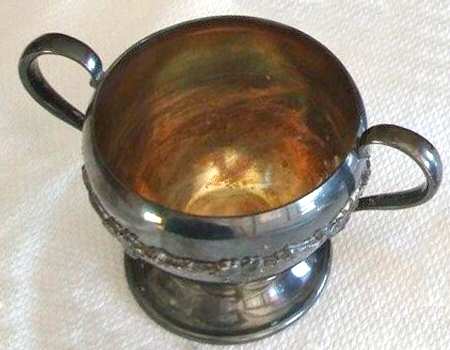 1054 (Silverplate, Hollowware) Silverplate Mini Open Sugar