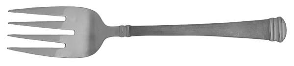 Riverton Frosted (Stainless) Medium Solid Cold Meat Serving Fork by International Silver