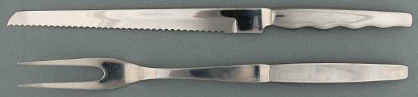 IEE1 (Stainless) Large 2-Piece Roast Carving Set w/Stainless Blade