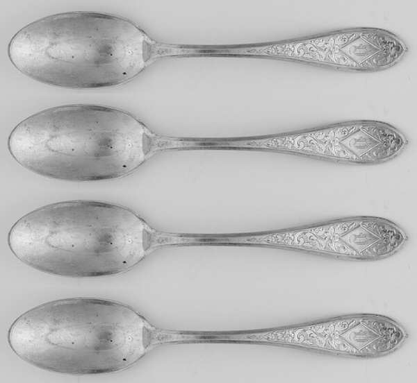 John Winthrop-Engraved Monogrammed Teaspoon - Set of 4