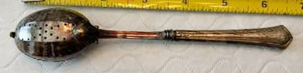 INS532 (Sterling) Individual Tea Ball Spoon,Hollow,Slvp Bowl