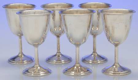 P63 (Sterling, Hollowware) Water Goblet - Set of 6