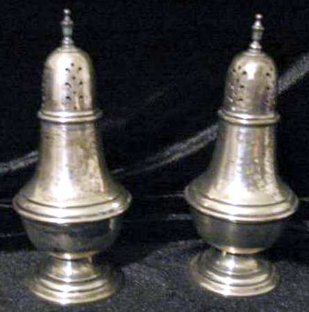 S106-1 (Sterling, Hollowware) Salt and Pepper Set