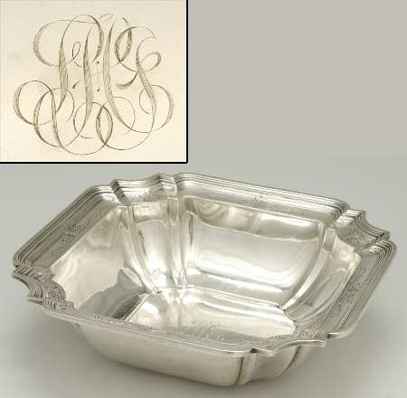 C2779 (Sterling, Hollowware) Square Sterling Vegetable Bowl