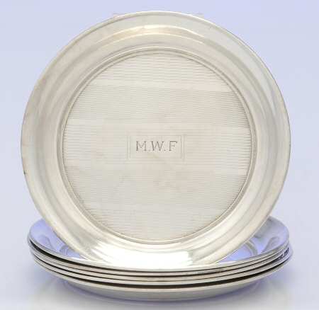 21 (Sterling, Hollowware) Butter Pat - Set of 6