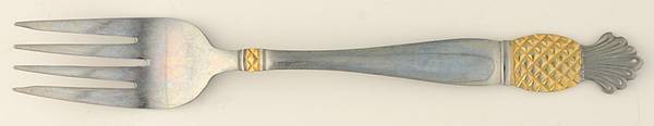 Gold Accent Pineapple (Stainless) Individual Salad Fork
