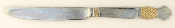 Gold Accent Pineapple (Stainless) New French Solid Knife