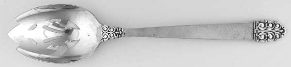 Northern Lights (Sterling, 1946, Burnished) Pierced Tablespoon (Serving Spoon)