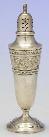 Wedgwood (Sterling, Hollowware, Beaded Base) Salt Shaker