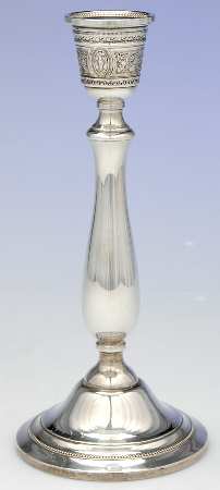 Wedgwood (Sterling, Hollowware, Beaded Base) 10" Weighted Candlestick