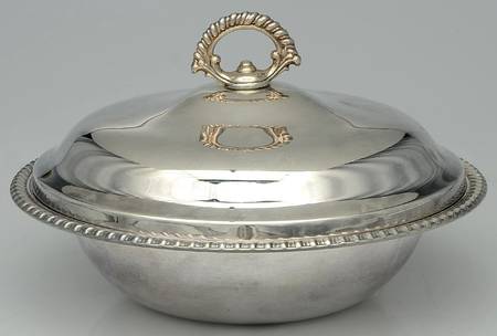 4362 (Silverplate, Hollowware) Silverplate Round Covered Casserole