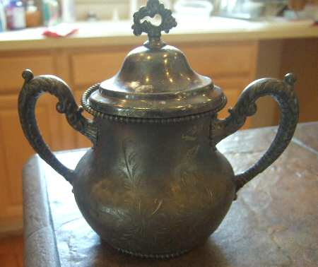 1275 (Silverplate, Hollowware) Sugar Bowl & Lid