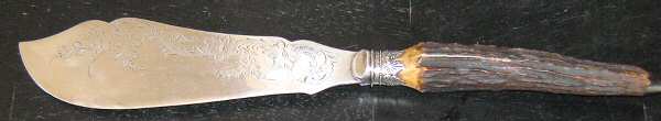 ISE1 (Silverplate) Large Solid Fish Serving Knife