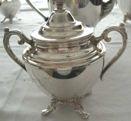 INS554 (Silverplate, Hollowware) Sugar Bowl & Lid