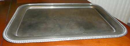 074 (Silverplate, Hollowware) Silverplate Waiter Tray