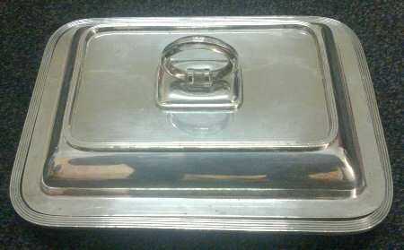 00725 (Silverplate, Hollowware) Rectangular Covered Vegetable