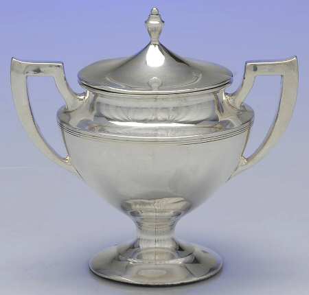 C1586 (Sterling, Hollowware) Sugar Bowl & Lid