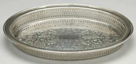 79G (Silverplate, Hollowware) 11" Gallery Tray