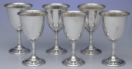 P63 (Sterling, Hollowware) Water Goblet - Set of 6