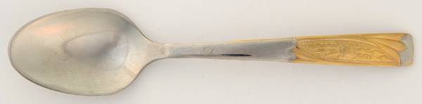 INX1 (Stainless, Gold Accents) Teaspoon