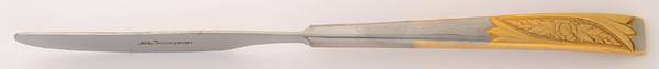 INX1 (Stainless, Gold Accents) New French Solid Knife
