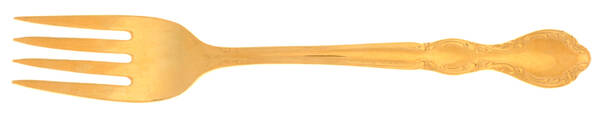 Golden Royal Manor (Gold Electroplate) Individual Salad Fork