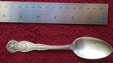 States & Cities Souvenir Spoons (Silverplate) Indiana Teaspoon