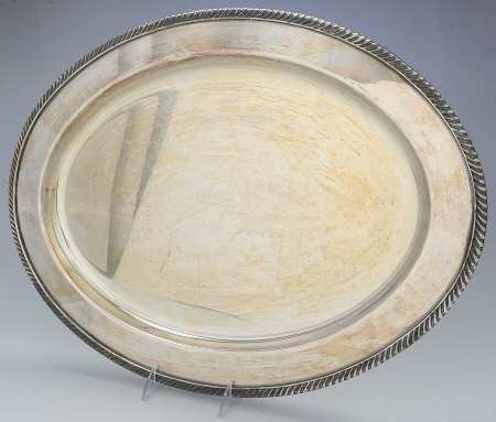 4009 (Silverplate, Hollowware) 22" Oval Serving Platter