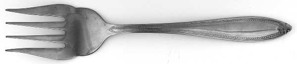 INS580 (Stainless) Medium Solid Cold Meat Serving Fork
