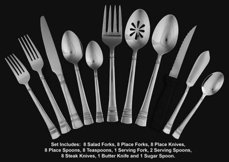 Kensington (Stainless) 53 Piece Set