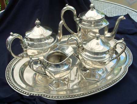 2009 (Silverplate, Hollowware) (4 Piece) Silverplate Tea Set