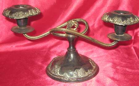 Edinburgh (Silverplate, Holloware) 2 Light Candlestick