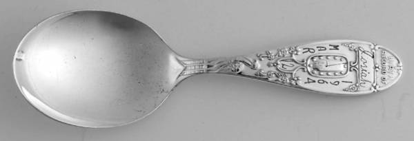 Birth Record (Silverplate) Spoon-Baby/Straight Handle