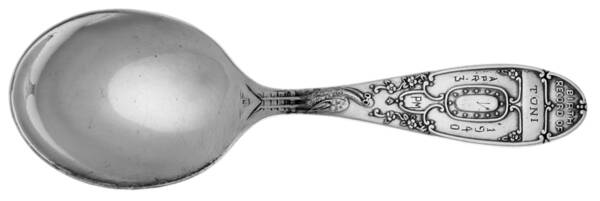 Birth Record (Silverplate) Spoon-Baby/Straight Handle