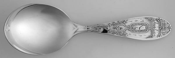Birth Record (Silverplate) Spoon-Baby/Straight Handle
