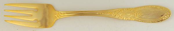 Royal Crest (Gold Electroplate) Individual Salad Fork