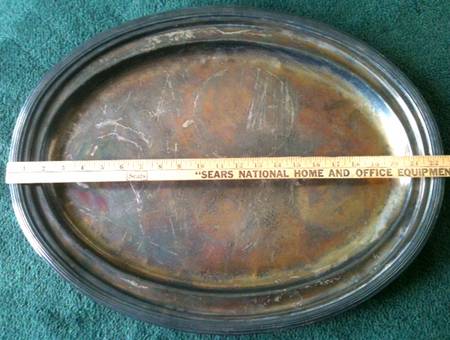 Hilton (Silverplate, Hollowware) 22" Oval Serving Platter
