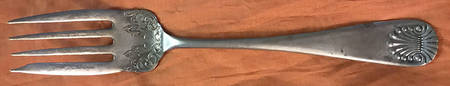 IMV4 (Silverplate) Medium Solid Cold Meat Serving Fork