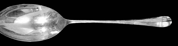 INS630 (Silverplate) Large Solid Dressing Spoon