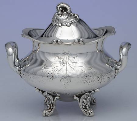 01405 (Silverplate, Hollowware) Sugar Bowl & Lid