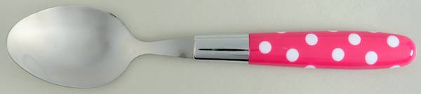 INS644-Pink (Stainless) Place/Oval Soup Spoon