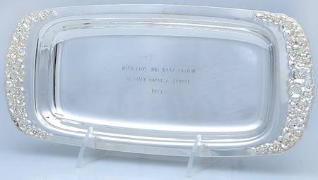 Love-Precious Flower (Slvp, Hollow Silverplate Cranberry Dish