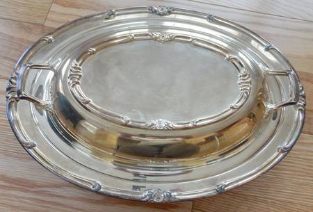 Signature (Silverplate, Hollowware Double Vegetable Bowl