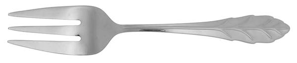 Leaf (Stainless) Large Solid Cold Meat Serving Fork