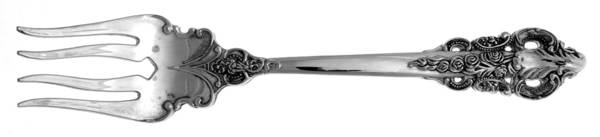 Grand Antique (Silverplate) Solid Serving Fork