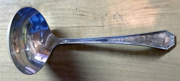 INS659 (Silverplate) Solid Gravy Ladle